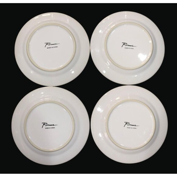 Vintage Rosanna Designer plates.  Pattern is New Shoes.  Set of 4 Plates. - Picture 5 of 5